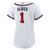 Women's Atlanta Braves Ozzie Albies Nike White Home Replica Jersey