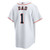 Men's Houston Astros  Nike White #1 Dad Home Replica Jersey