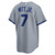 Men's Kansas City Royals Bobby Witt Jr. Nike Gray Road Replica Jersey