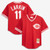 Youth Cincinnati Reds Barry Larkin Mitchell & Ness Red Cooperstown Collection Mesh Batting Practice Jersey