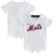 Newborn & Infant New York Mets Nike White Home Replica Romper Jersey