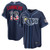 Men's Tampa Bay Rays Junior Caminero Nike Navy USA 250 Fourth of July Road Stadium Jersey