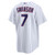 Men's Chicago Cubs Dansby Swanson Nike White Home Replica Jersey