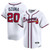Men's Atlanta Braves Marcell Ozuna Nike White Home Limited Player Jersey