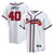 Men's Atlanta Braves Reynaldo Lopez Nike White Home Replica Jersey