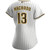 Womens San Diego Padres Manny Machado Nike Replica Replica White/Brown Home Replica Player Jersey