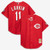 Men's Cincinnati Reds Barry Larkin Mitchell & Ness Red Throwback Cooperstown Mesh Batting Practice Jersey