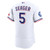 Men's Texas Rangers Corey Seager Nike White Home  Sponsor Patch Jersey