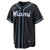 Men's Miami Marlins  Nike Fashion Replica Black Out Jersey