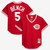 Men's Cincinnati Reds Johnny Bench Mitchell & Ness Scarlet  Batting Practice Jersey