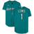Kyle Lewis Seattle Mariners Fanatics  Autographed Aqua Nike Replica Replica  Jersey