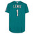 Kyle Lewis Seattle Mariners Fanatics  Autographed Aqua Nike Replica Replica  Jersey