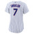 Women's Chicago Cubs Dansby Swanson Nike White/Royal Home Replica Player Jersey