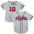 Men's Atlanta Braves Chipper Jones Mitchell & Ness Gray 1995 Throwback  Jersey