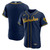 Milwaukee Brewers Nike Replica Replica Alternate  Team Logo Jersey - Navy