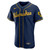 Milwaukee Brewers Nike Replica Replica Alternate  Team Logo Jersey - Navy