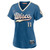 Women's Milwaukee Brewers Jackson Chourio Nike Mineral Blue 2026 City Connect Stadium Jersey