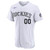 Men's Colorado Rockies Nike White Home  Custom Jersey