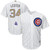 Chicago Cubs Jon Lester #34 White Stripes 2016 Cubs Championship Gold Edition Jersey