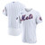 Men's New York Mets Nike White Home Sponsor Patch  Jersey