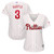 WomenS Majestic Bryce Harper White/Red Philadelphia Phillies Home Plus Size Official Cool Base Player Jersey