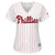 WomenS Majestic Bryce Harper White/Red Philadelphia Phillies Home Plus Size Official Cool Base Player Jersey