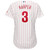 WomenS Majestic Bryce Harper White/Red Philadelphia Phillies Home Plus Size Official Cool Base Player Jersey