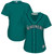 WomenS Majestic Aqua Seattle Mariners Alternate Plus Size Cool Base Team Jersey