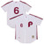 Men's Philadelphia Phillies Jimmy Rollins Mitchell & Ness White 2003 Cooperstown Collection  Jersey