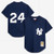 Men's New York Yankees Rickey Henderson Mitchell & Ness Navy Cooperstown Collection Mesh Batting Practice Button-Up Jersey