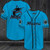 Miami Marlins Blue All Over Print Baseball Jersey