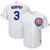 Daniel Murphy Chicago Cubs Majestic Home Official Cool Base Player Jersey White/Royal 2019