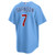 Men's Chicago Cubs Dansby Swanson Nike Light Blue Alternate Replica Jersey