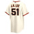 Men's San Francisco Giants Jung Hoo Lee Nike Cream Home Replica Player Jersey