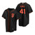 Mens San Francisco Giants #41 Wilmer Flores 2020 Alternate Black Jersey Gift For Giants Fans