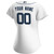 Womens Detroit Tigers Nike Replica Replica White Home Replica Custom Jersey