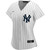 Womens New York Yankees Nike Replica Replica White Home Replica Custom Jersey