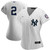 Womens New York Yankees Derek Jeter Nike Replica Replica White/Navy 2020 Hall of Fame Induction Replica Jersey