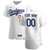 Mens Los Angeles Dodgers Nike Replica Replica White Home  Custom Patch Jersey