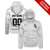 Chicago White Sox #00 Any Name Mlb Team White Jersey Style Gift With Custom Number Name For Chicago White Sox Fans Masked Hoodie - MLB