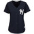 New York Yankees Majestic Womens Cool Base Alternate Jersey Jersey Navy 2021