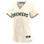 Milwaukee Brewers Nike Replica Replica Women's Home Blank Replica Jersey - Cream