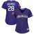 Nolan Arenado Colorado Rockies #28 Mlb 2018 Spring Edition Purple Jersey