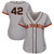 San Francisco Giants Majestic Womens 2019 Jackie Robinson Day Official Cool Base Jersey Gray 2019