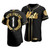 Men'S New York Mets Martin Luther King Black Special Golden Edition Jersey