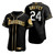 Seattle Mariners #24 Ken Griffey Jr. Mlb Golden Edition Black Jersey Gift For Mariners Fans