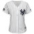 Aaron Judge New York Yankees Majestic Womens 2021 London Series Cool Base Player Jersey Jersey White/Navy 2021