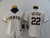 Milwaukee Brewers Christian Yelich #22 2020 Mlb White Womens Jersey
