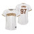 San Diego Padres #97 Justin Lange 2020 White Jersey Gift For Padres Fans