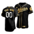 Men'S Oakland Athletics Custom #00 Golden Edition Black  Jersey